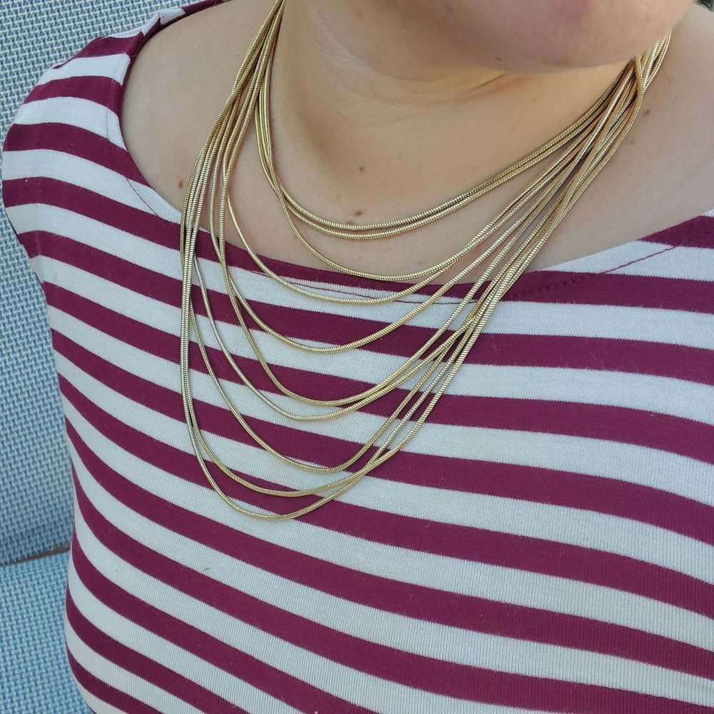 Jules B Yellow Gold Tone Snake Charmer Gold